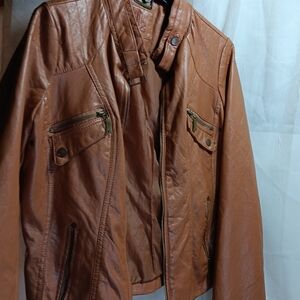 Jou Jou Women's Fitted Motorcycle Jacket Size XL